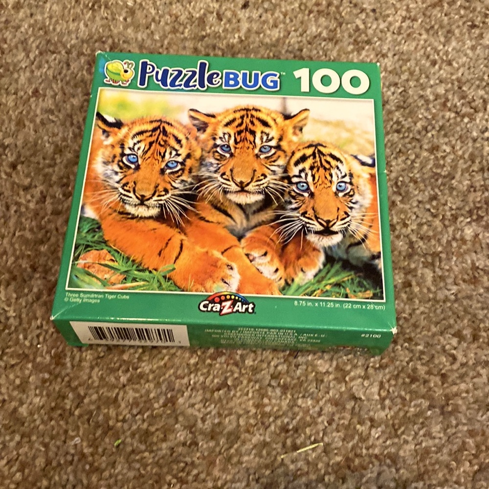 CraZart tiger puzzle, new never has been opened